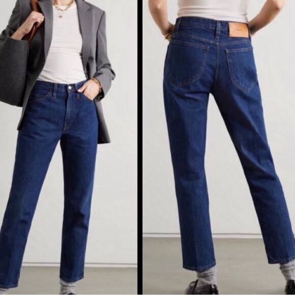 NWT Frame Le Italien True Straight Jeans Vintage Blue Size 31 - Picture 6 of 13